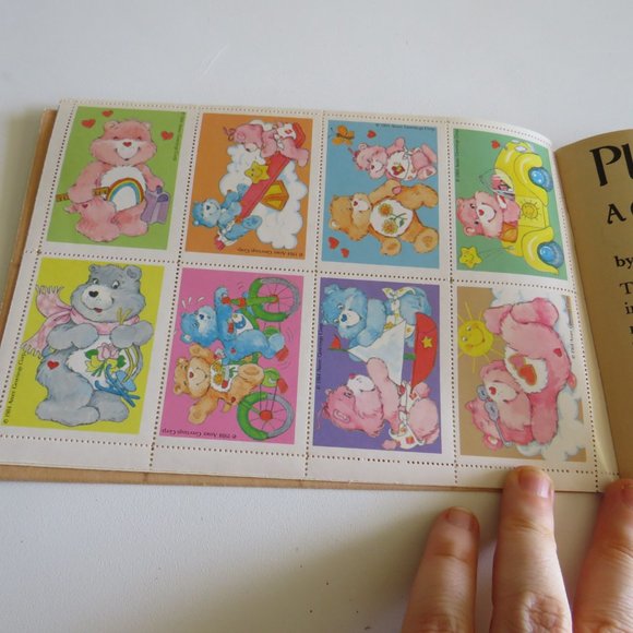 Vintage Care Bears Sticker Book "Play It Safe" NEW-Aged condition PIZZA HUT - Picture 14 of 15
